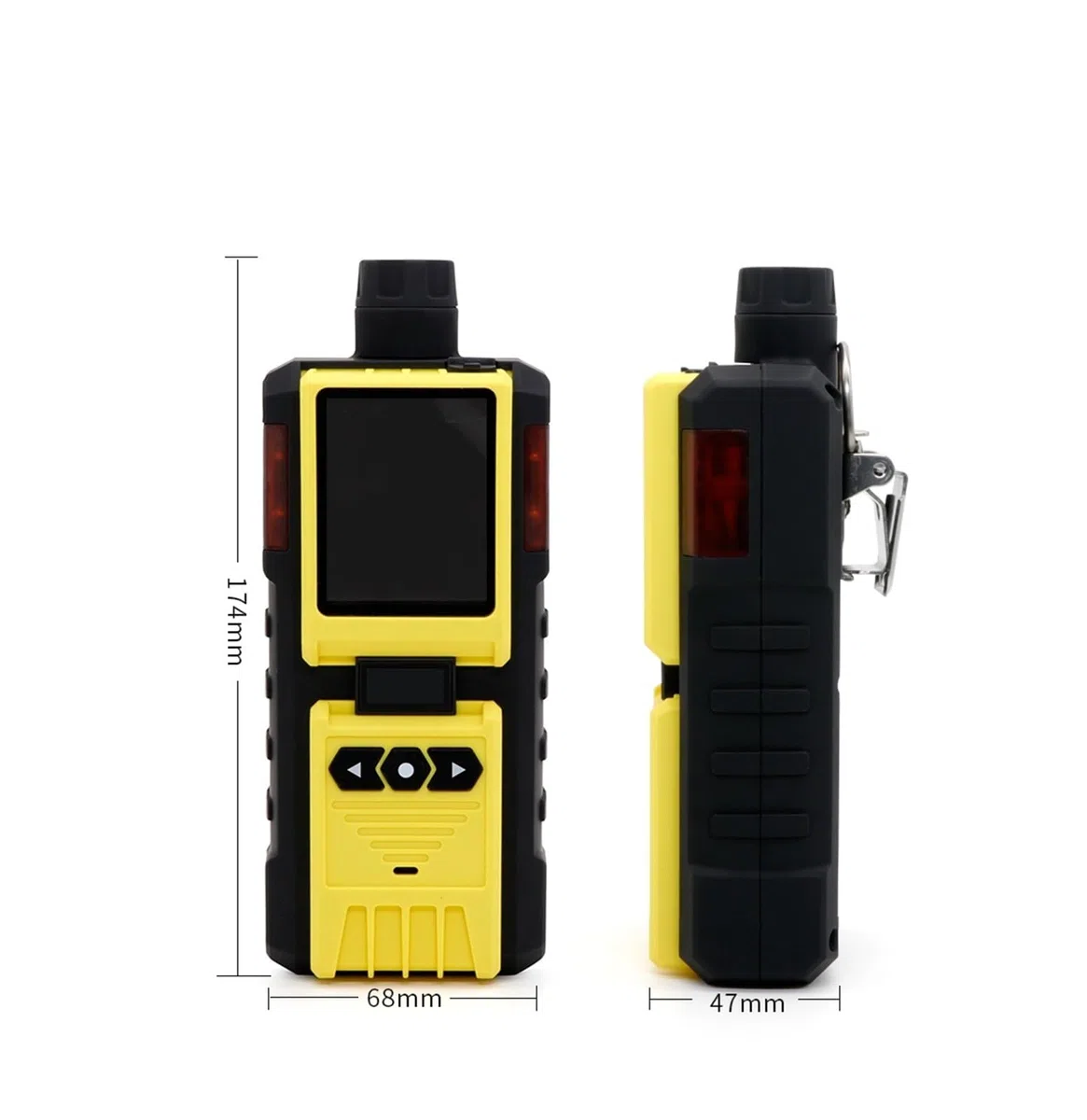 K600 Pumpen-Gasdetektor mit LCD-Display, Ton, Licht, Schock, CO2, CO, H2S, HCL, CL2, Vier-in-Eins-Gasmessgerät for Arbeit und Zuhause Hohe Empfindlichkeit für das Labor(CO)
