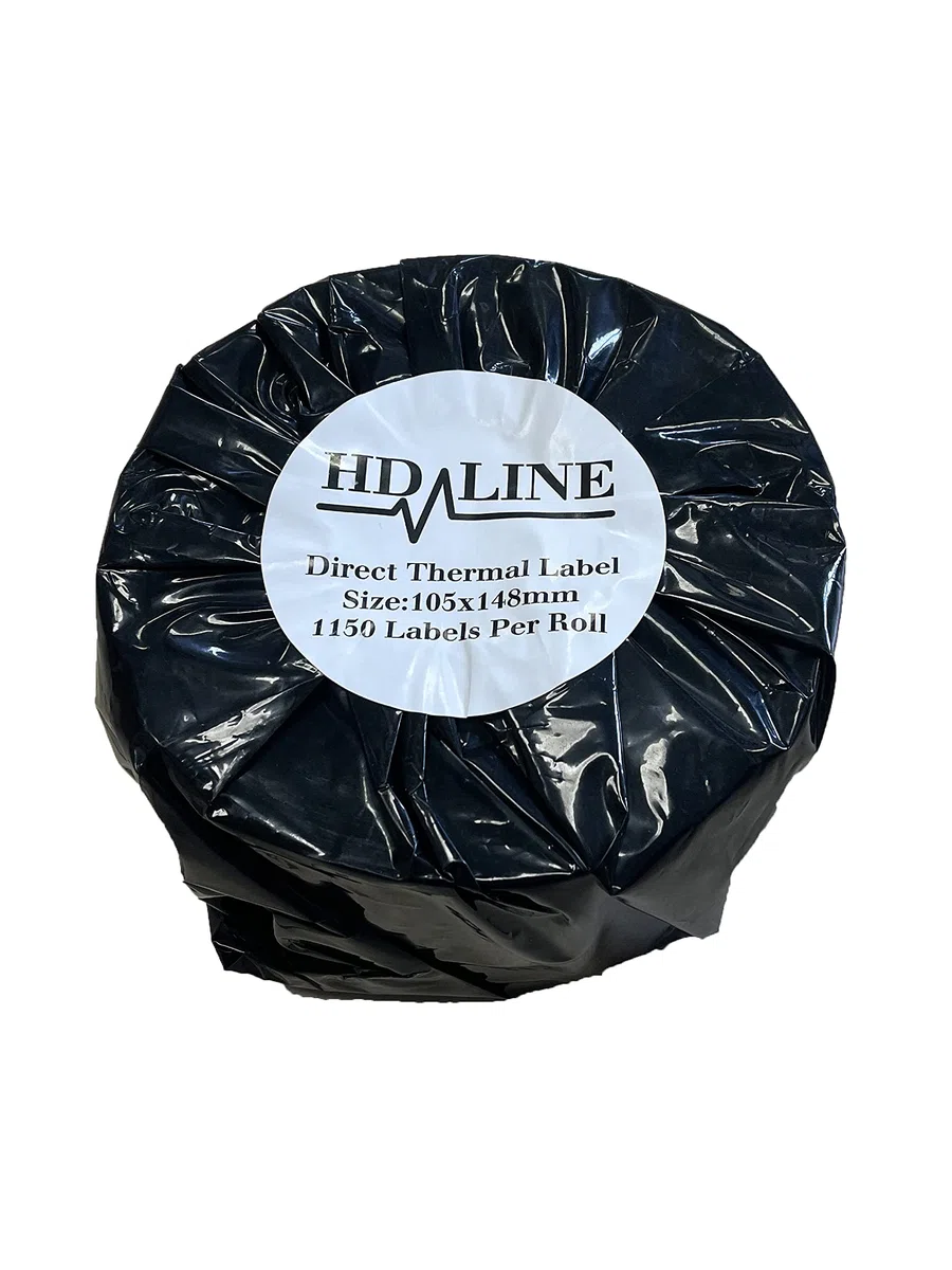 Leyf Versandetiketten/Etikett für 105 mm x 148 mm / 16 Rolle Pack-Etikett x 1150 St. Je Rolle = 18400 Label /- 3 Zoll Kern/Thermo Etiketten, Standard, Industriedrucker, Grand