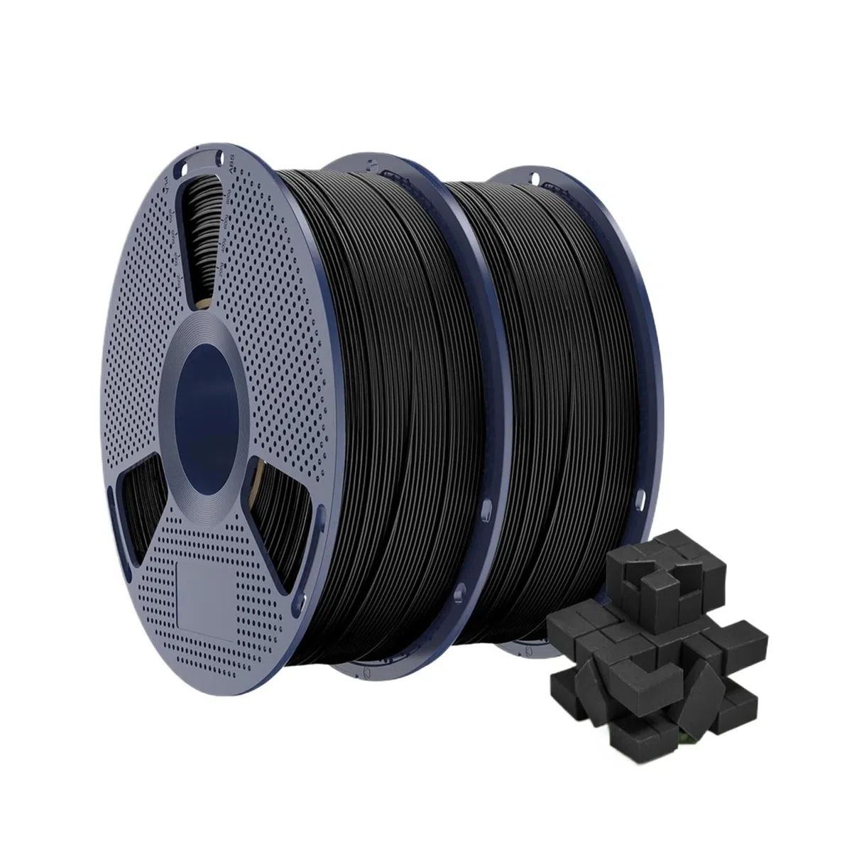 Filament 0,5 kg 1,75 mm 95 A for 3D-Drucker + hitzebeständige Mehrfarbenoptionen(2 Black)