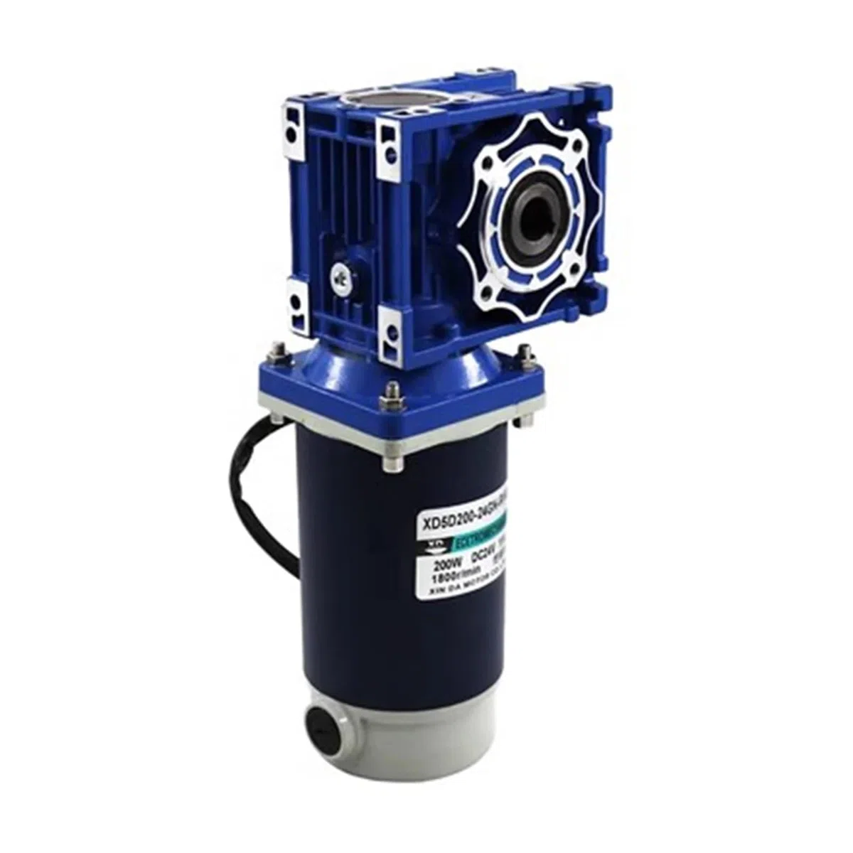 200 W Schneckengetriebe DC-Getriebemotor 12 V 24 V Vorwärts- und Rückwärtsdrehung mit Drehmoment RV30 2200 U/min Geschwindigkeitsregelmotor, Mechanische Werkzeuge(12V,210RPM)