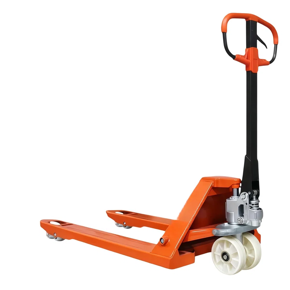 Hydraulischer Palettenwagenheber 3T mit fußbetriebener Entriegelung für Werkstatt, Produktionslinie, Lager (klein)