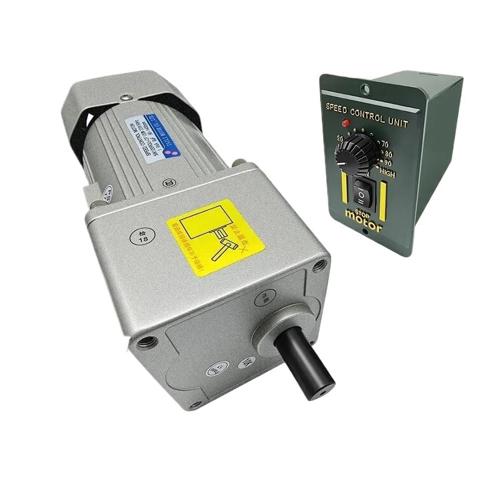 Spindelmotor, 6W-90W Micro AC Motor Getriebemotor Geschwindigkeit Vorwärts- und Rückwärtsregler 50/60Hz 5RPM-1350RPM for CNC-Verpackungsmaschine(40W Kit,32rpm-(Ratio 1to40))