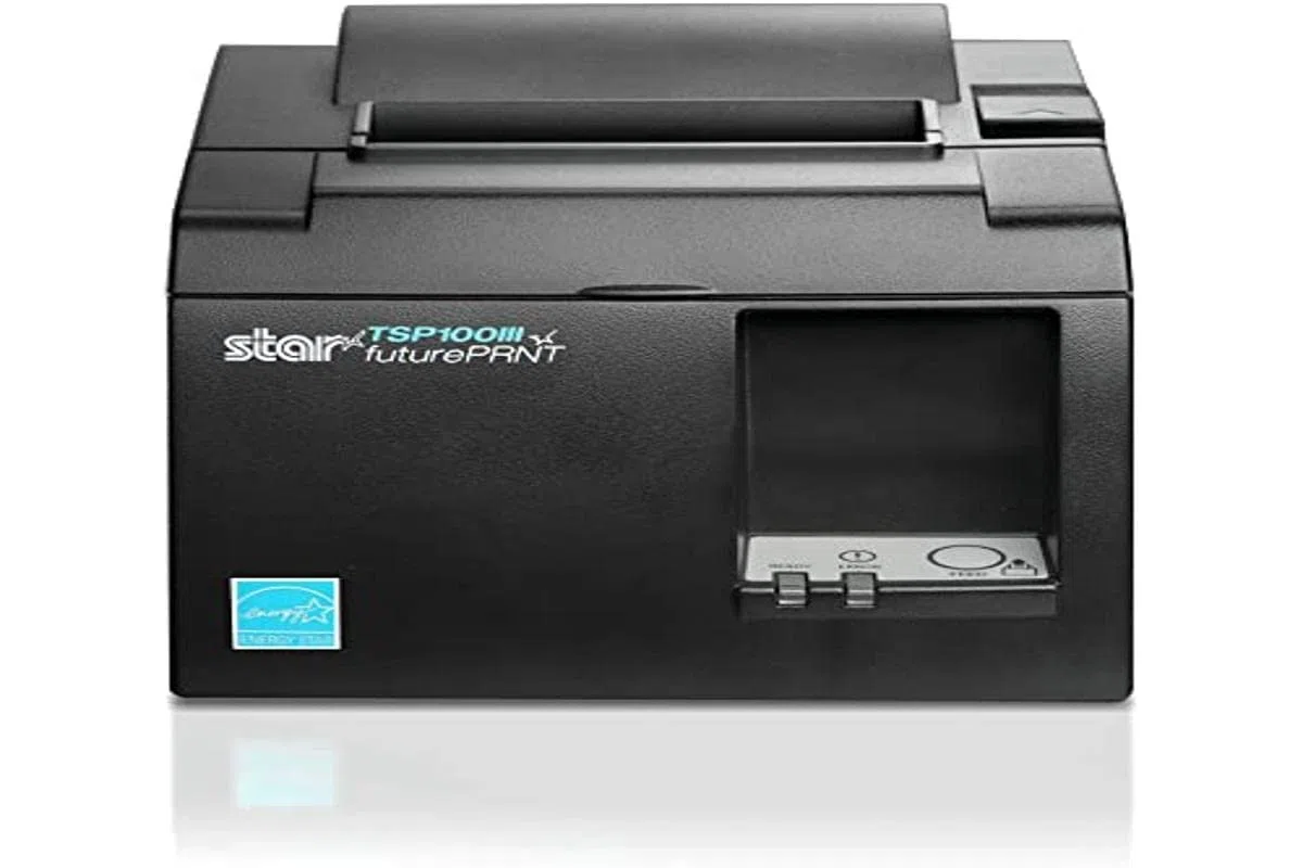 Star Micronics tsp143iiibi-230 Thermo POS Printer 203 x 203dpi Thermo grau – POS-Terminal (POS Printer, 250 mm/s 203 x 203 DPI, 58/80, 10,100 Mbit/s)