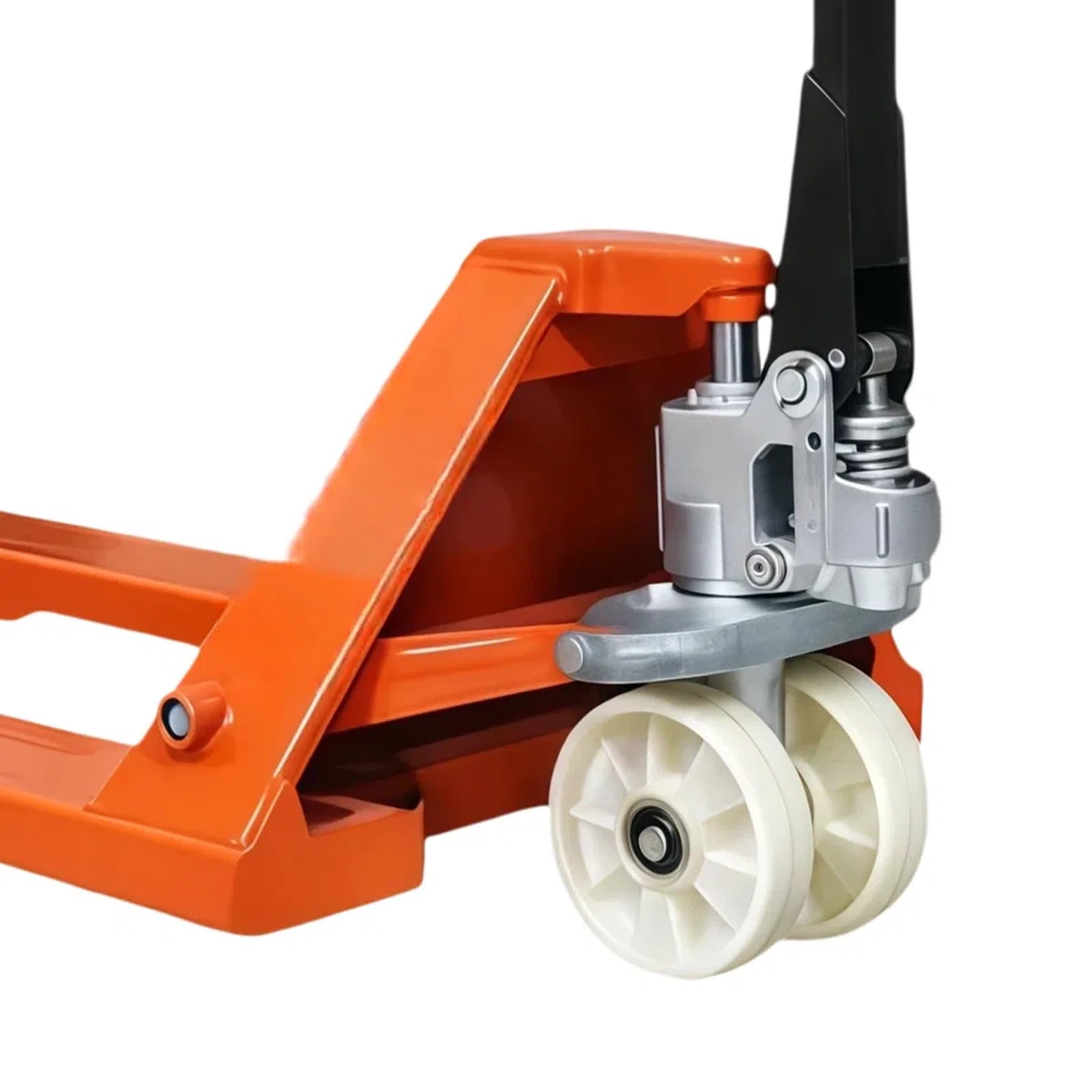Hydraulischer Palettenwagenheber 3T mit fußbetriebener Entriegelung für Werkstatt, Produktionslinie, Lager (klein)