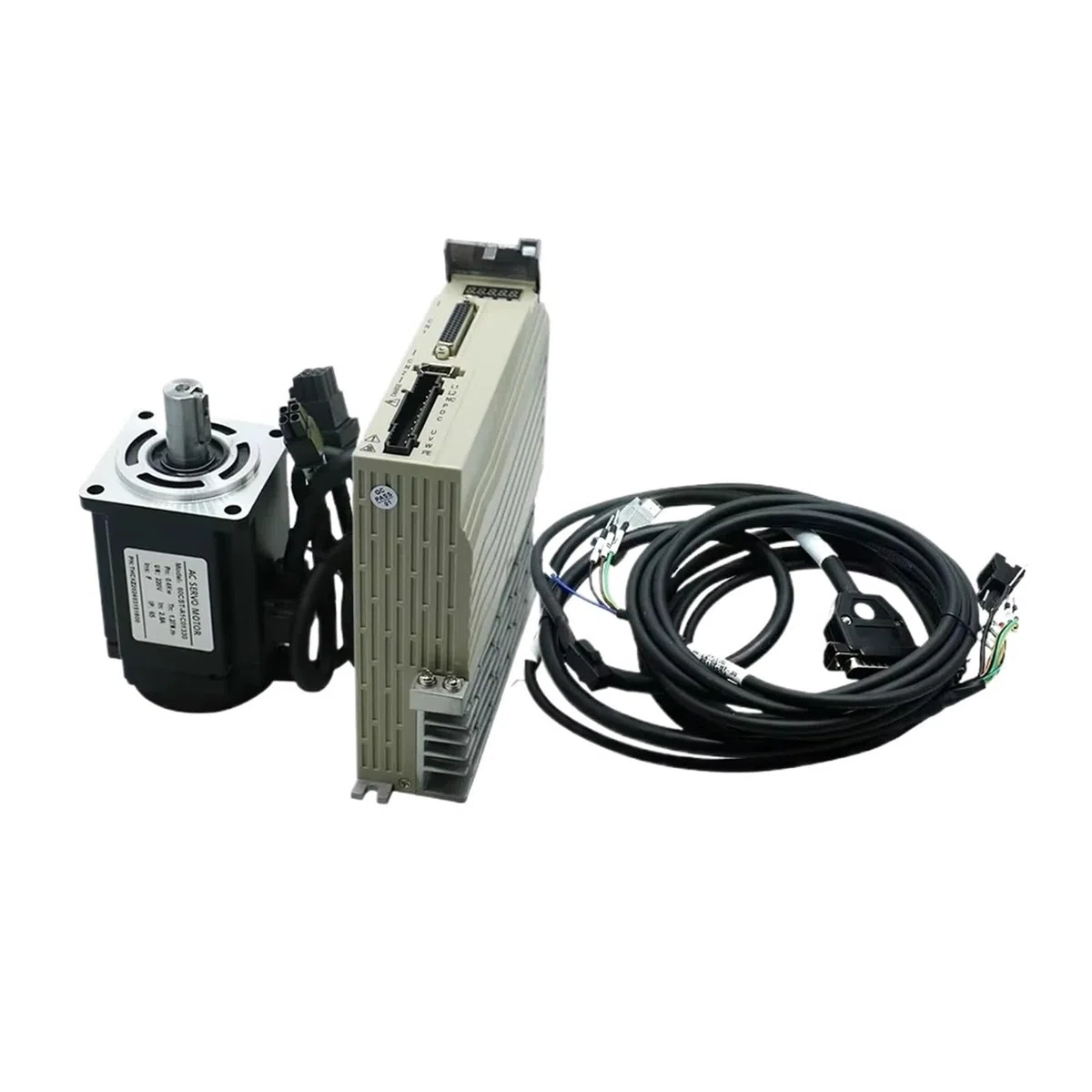 400W / 750W AC Servo Motor & C30 RS485 Driver Kit 220V 3000 RPM 1.3N 2.4N & 3meters Cable Absolute Encoder for CNC Machine(400w with Brake)