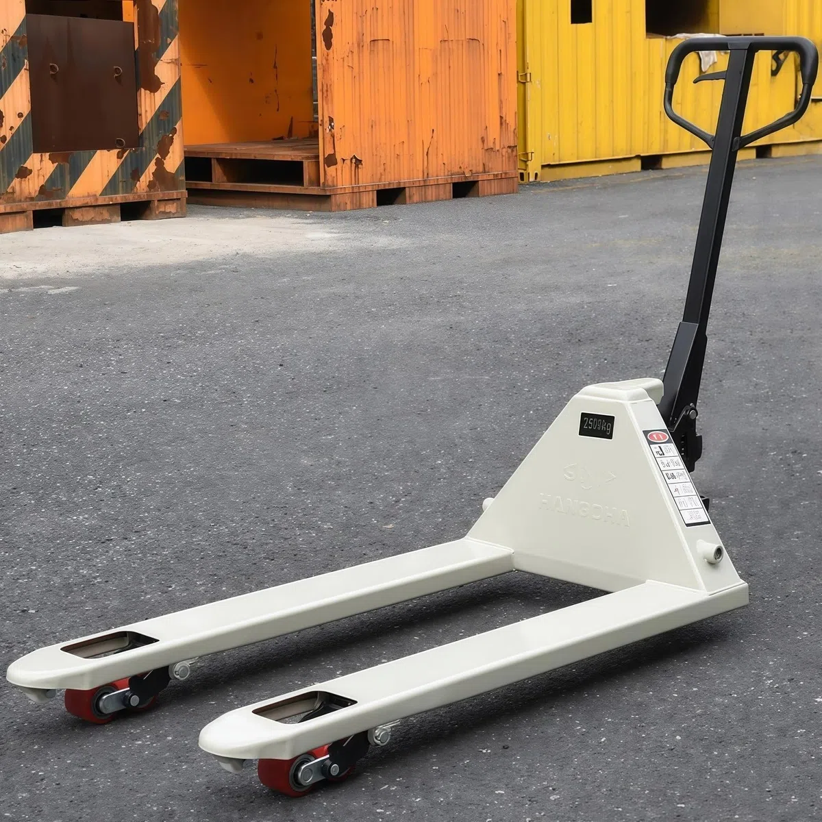 Manueller Palettenwagenheber mit Griff mit drei Positionen, für Lagertransport, geeignet für Montage (2000 kg, groß)